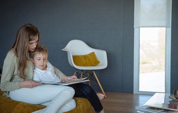 Somfy electric blinds in a home