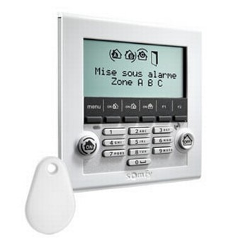 White LCD keypad + 1 badge